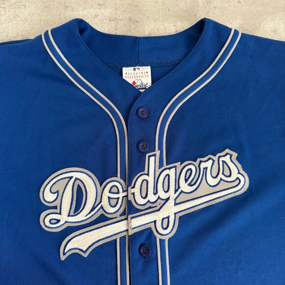 Los Angeles Dodgers MLB Majestic Blue Jersey Youth XL - Picture 9 of 9